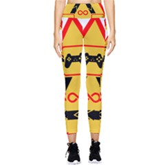 Gamer-geek-video-game-sign-fan Pocket Leggings  by Jancukart