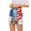 Statue Of Liberty Independence Day Poster Art Mini Front Wrap Skirt View2