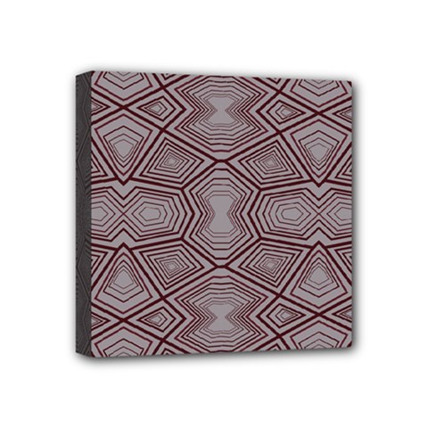 Abstract Pattern Geometric Backgrounds Mini Canvas 4  X 4  (stretched) by Eskimos