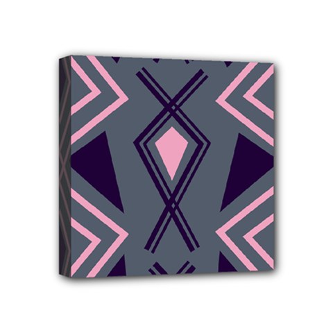 Abstract Pattern Geometric Backgrounds  Mini Canvas 4  X 4  (stretched) by Eskimos
