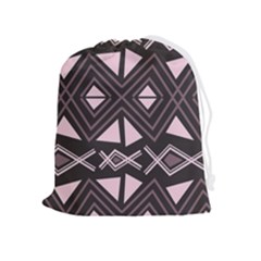 Abstract Pattern Geometric Backgrounds Drawstring Pouch (xl) by Eskimos