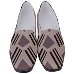 Abstract Pattern Geometric Backgrounds   Women s Classic Loafer Heels by Eskimos