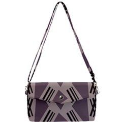 Abstract Pattern Geometric Backgrounds   Removable Strap Clutch Bag by Eskimos