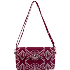 Abstract Pattern Geometric Backgrounds  Removable Strap Clutch Bag by Eskimos