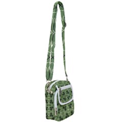 Folk Flowers Print Floral Pattern Ethnic Art Shoulder Strap Belt Bag by Eskimos