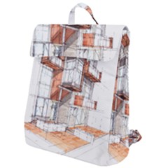 Rag-flats-onion-flats-llc-architecture-drawing Graffiti-architecture Flap Top Backpack by Jancukart