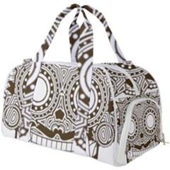 Barong-mask-art-bali Burner Gym Duffel Bag by Jancukart