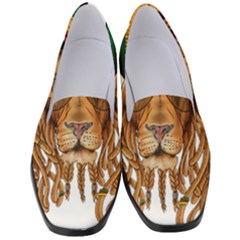 Lion Rastafari Women s Classic Loafer Heels by Jancukart