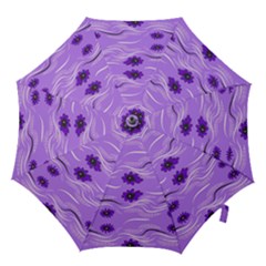 Folk Flowers Print Floral Pattern Ethnic Art Hook Handle Umbrellas (large) by Eskimos