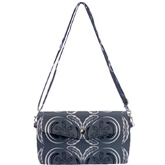 Folk Flowers Print Floral Pattern Ethnic Art Removable Strap Clutch Bag by Eskimos