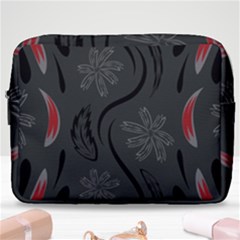 Folk Flowers Print Floral Pattern Ethnic Art Make Up Pouch (large) by Eskimos