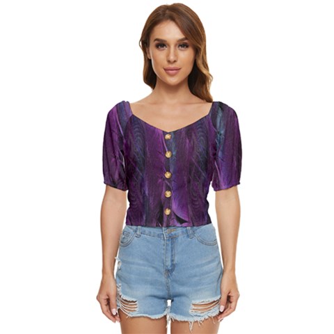 Feather Button Up Blouse by artworkshop