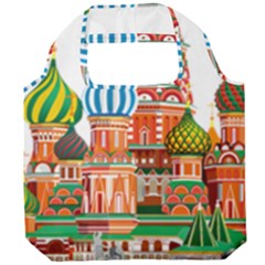 Moscow-kremlin-saint-basils-cathedral-red-square-l-vector-illustration-moscow-building Foldable Grocery Recycle Bag by Jancukart