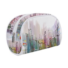 Drawing-watercolor-painting-city Make Up Case (small) by Jancukart