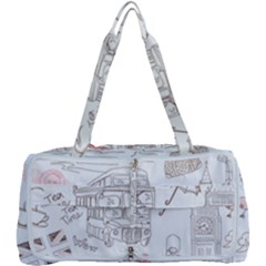 London-paris-drawing-vector-london-comics Multi Function Bag by Jancukart
