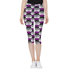 Hackers Town Void Mantis Hexagon Asexual Ace Pride Flag Inside Out Lightweight Velour Capri Leggings  by WetdryvacsLair