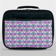 Hackers Town Void Mantis Hexagon Bigender Pride Flag Lunch Bag by WetdryvacsLair