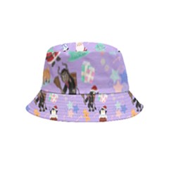 Purple Krampus Christmas Bucket Hat (kids) by NerdySparkleGoth