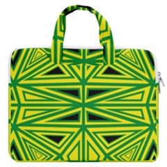 Abstract Pattern Geometric Backgrounds Macbook Pro 13  Double Pocket Laptop Bag by Eskimos