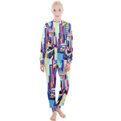 City-street-car-road-architecture Women s Lounge Set by Jancukart