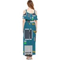 Amphisbaena Two Platform Dtn Node Vector File Draped Sleeveless Chiffon Jumpsuit View2