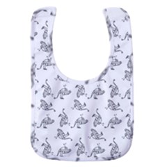 Robot Dog Drawing Motif Pattern Baby Bib by dflcprintsclothing