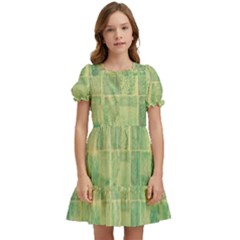 Bathroom Ceramic  Kids  Puff Sleeved Dress by artworkshop