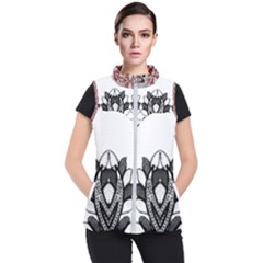 Im Fourth Dimension Black White Women s Puffer Vest by imanmulyana