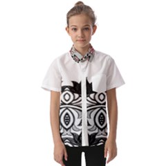 Im Fourth Dimension Black White 6 Kids  Short Sleeve Shirt by imanmulyana