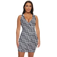 Basket Draped Bodycon Dress by nateshop