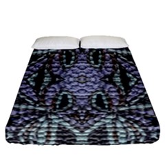 Abstract Kaleido Fitted Sheet (queen Size) by kaleidomarblingart