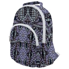 Abstract Kaleido Rounded Multi Pocket Backpack by kaleidomarblingart