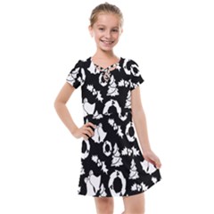  Card Christmas Decembera Kids  Cross Web Dress by artworkshop