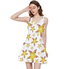 Isolated Transparent Starfish Inside Out Racerback Dress by Sapixe