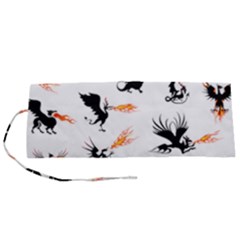 Phoenix Dragon Fire Bird Roll Up Canvas Pencil Holder (s) by Sapixe
