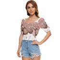 Cerebrum Human Structure Cartoon Human Brain Button up blouse View2