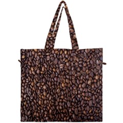 Coffee Beans Food Texture Canvas Travel Bag by artworkshop