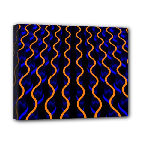 Pattern Abstract Wallpaper Waves Canvas 10  X 8  (stretched) by Jancukart