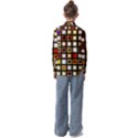 Squares-colorful-texture-modern-art Kids  Long Sleeve Shirt View2