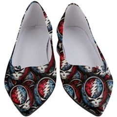 Grateful Dead Pattern Women s Block Heels  by Jancukart