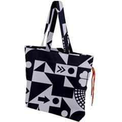 Abstract Art Artistic Artwork Drawstring Tote Bag by Amaryn4rt