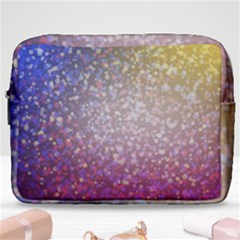 Glitter Particles Pattern Abstract Make Up Pouch (large) by Amaryn4rt
