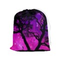 Tree Men Space Universe Surreal Drawstring Pouch (XL) View1