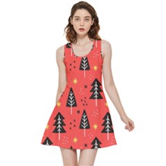 Christmas Christmas Tree Pattern Inside Out Reversible Sleeveless Dress by Amaryn4rt