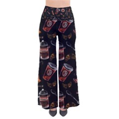 Coffee Watercolor Background So Vintage Palazzo Pants by Amaryn4rt
