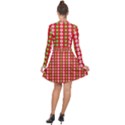 Festive Pattern Christmas Holiday Long Sleeve Panel Dress View2