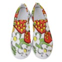 Strawberries Berry Strawberry Leaves Women s Slip On Sneakers View1