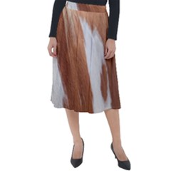 Horse Coat Animal Equine Classic Velour Midi Skirt  by artworkshop