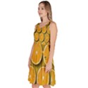 Orange Slices Cross Sections Pattern Knee Length Skater Dress With Pockets View2