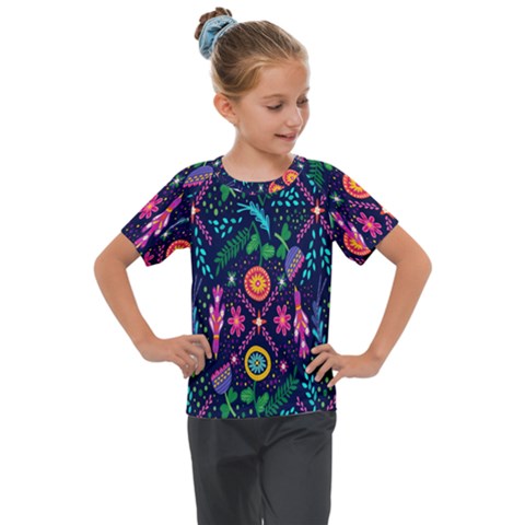 Pattern Nature Design  Kids  Mesh Piece Tee by artworkshop
